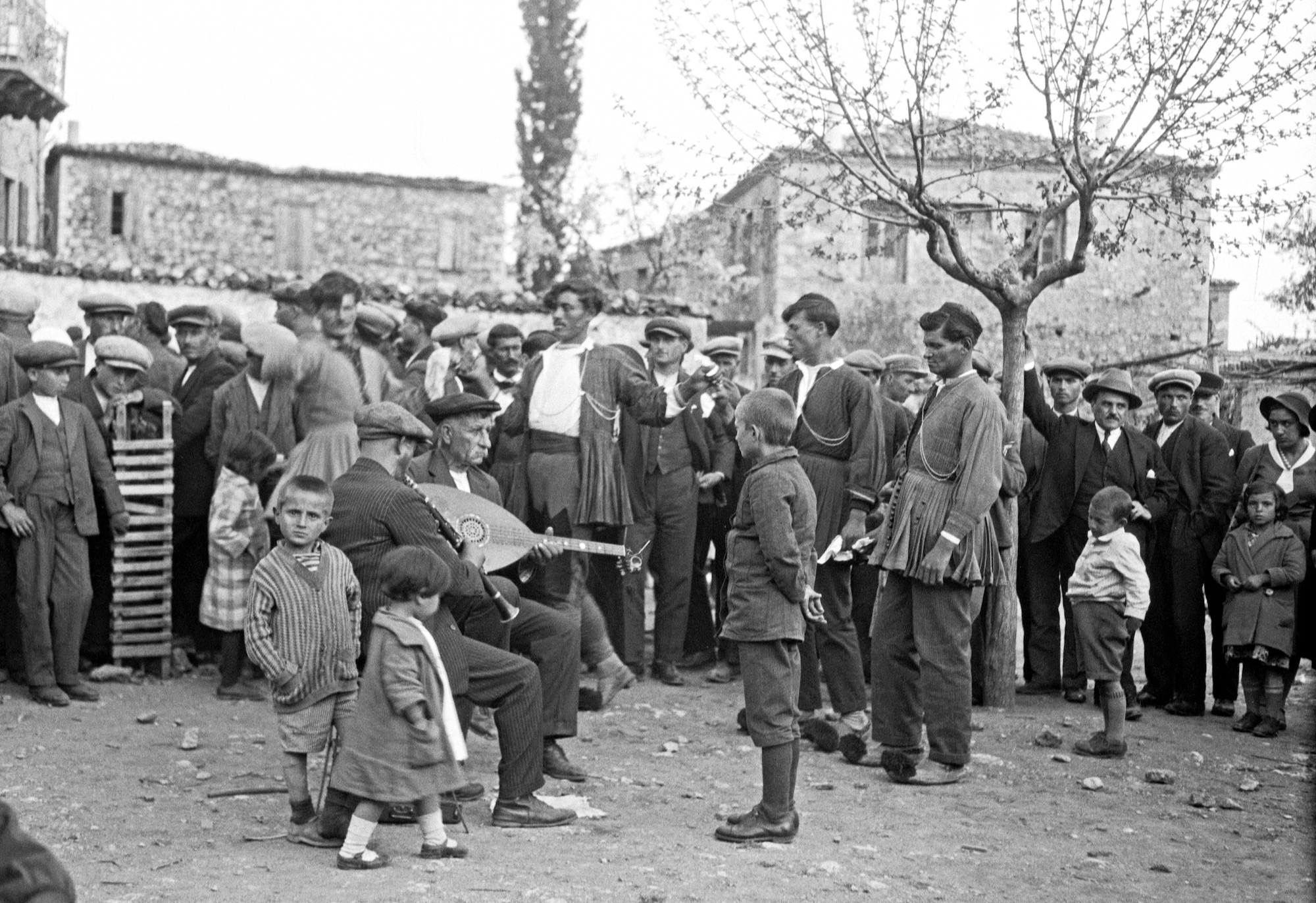 click to see item Village festival, with musicians